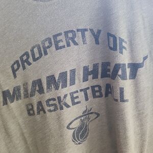 Miami Heat Basketball Gray T-Shirt